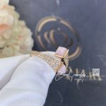 Marli Cleo Diamond Slim Ring In Rose Gold Pink Quartzite Cleo R1 (3)