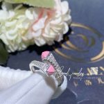 Marli Cleo Diamond Slim Ring In White Gold Pink Coral Cleo R1 (2)