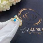 Marli Cleo Diamond Slim Ring In Yellow Gold Turquoise Cleo R1 (2)