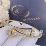 Marli Cleo Full Diamond Slip On Bracelet In Yellow Gold Cleo B9 (2)