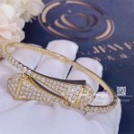 Marli Cleo Full Diamond Slip On Bracelet In Yellow Gold Cleo B9 (4)