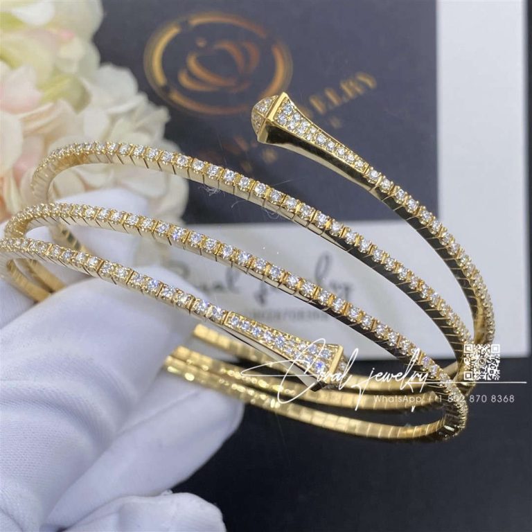 Marli Cleo Full Diamond Twist Bracelet In Yellow Gold Cleo B11 (6)