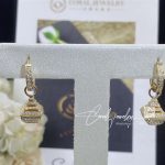 Marli Cleo Midi Rev Full Diamond Drop Earrings In Yellow Gold Cleo E51 (1)