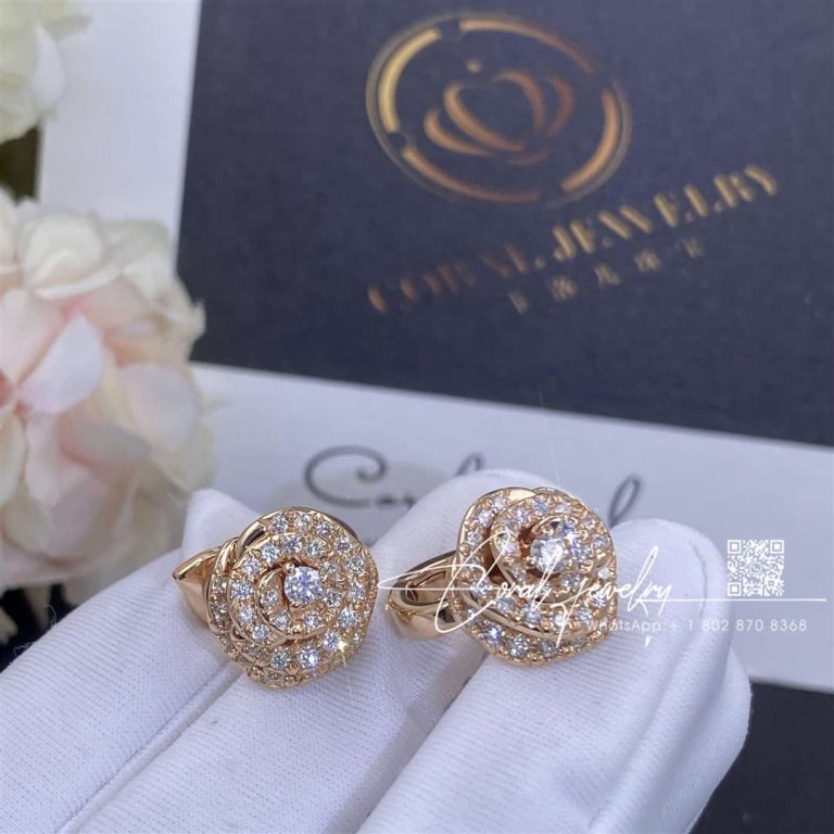 Dior Large Rose Dior Couture Earrings Pink Gold And Diamonds Jrco94001 0000 (2)