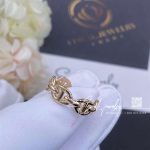 Hermes Chaine D’ancre Enchainee Ring In Rose Gold, Small Model (6)