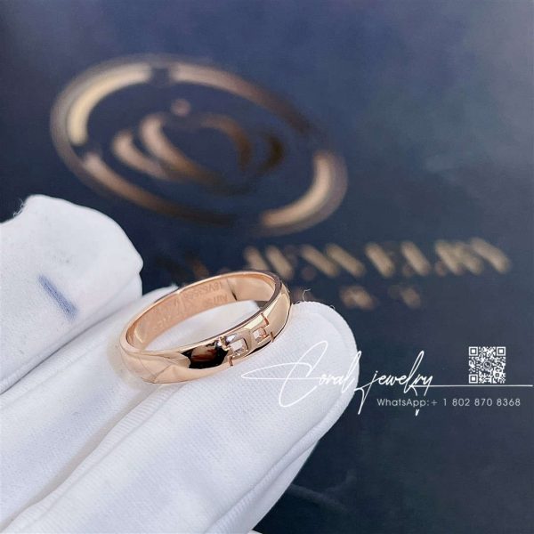 Hermes Ever Herakles Wedding Band In Rose Gold (9)