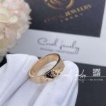 Hermes Kelly Ring In Rose Gold Set With 4 Diamonds, Small Model (1)