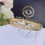 Chanel Coco Crush Bracelet Quilted Motif, 18k Yellow Gold, Diamonds J11140 (1)