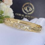 Chanel Coco Crush Bracelet Quilted Motif, 18k Yellow Gold, Diamonds J11140 (2)