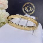 Chanel Coco Crush Bracelet Quilted Motif, 18k Yellow Gold, Diamonds J11140 (3)