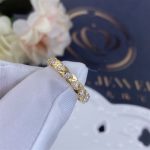 Chanel Coco Crush Ring Quilted Motif, Mini Version, 18k Yellow Gold, Diamonds J11786 (4)