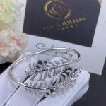 Chanel Plume De Chanel Bracelet 18k White Gold, Diamonds J4141 (6)