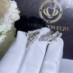 Chanel Ruban Earrings 18k White Gold, Diamonds J11143 (4)