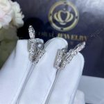 Chanel Ruban Earrings 18k White Gold, Diamonds J11143 (5)