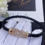 Fred Chance Infinie Bracelet Pink Gold Large Model Diamonds Navy Black Cable (1)