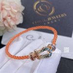 Fred Force 10 Bracelet 18k Rose Gold And Colored Stones Large Model 0b0155 6b0211 (9)