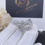 Fred Force 10 Ring Large Model 18k White Gold And Diamonds 4b0352 (4)