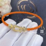 Fred Force 10 Bracelet 18k Pink Gold And Diamonds Medium Model Orange Cable (3)