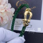 Fred Force 10 Bracelet 18k Yellow Gold Large Model Green Cable (9)