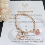 Louis Vuitton B Blossom Bracelet, Pink Gold, White Gold, Pink Opal, White Mother Of Pearl And Diamonds Q95756 (9)