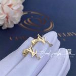 Louis Vuitton Idylle Blossom Lv Ear Stud, Yellow Gold And Diamond (5)