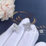 Louis Vuitton Star Blossom Stud, White Gold And Diamonds Q96966 (3)