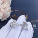 Louis Vuitton Star Blossom Stud, White Gold And Diamonds Q96966 (5)