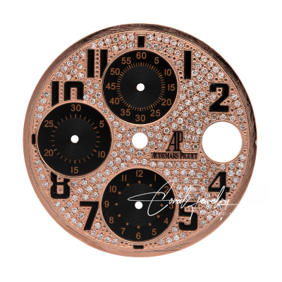 Custom Rose Gold Diamond Set Dial For Audemars Piguet Royal Oak Offshore 42