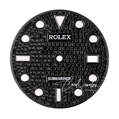 Rolex Gmt Master Ii 40mm Black Diamond Pavé Custom Dial