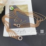 Cartier Agrafe Necklace Small Model Rose Gold Diamonds Ref. N7424425 (4)