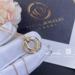 Cartier Trinity Necklace Medium Model White Gold, Yellow Gold, Rose Gold, Ref. B7224817 (5)