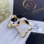 Van Cleef & Arpels Lucky Animals Dog Clip Yellow Gold, Mother Of Pearl, Onyx Vcarp2au00 (1)