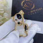 Van Cleef & Arpels Lucky Animals Dog Clip Yellow Gold, Mother Of Pearl, Onyx Vcarp2au00 (3)