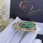 Van Cleef & Arpels Lucky Animals Turtle Clip Yellow Gold, Malachite, Mother Of Pearl, Onyx Vcarp5lk00 (4)