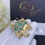 Van Cleef & Arpels Lucky Animals Turtle Clip Yellow Gold, Malachite, Mother Of Pearl, Onyx Vcarp5lk00 (7)