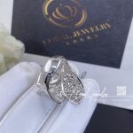 Pasquale Bruni Giradini Segreti Three Leaf Ring In 18k White Gold With Diamonds (1)