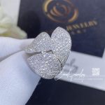 Pasquale Bruni Giradini Segreti Three Leaf Ring In 18k White Gold With Diamonds (2)