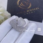 Pasquale Bruni Giradini Segreti Three Leaf Ring In 18k White Gold With Diamonds (6)