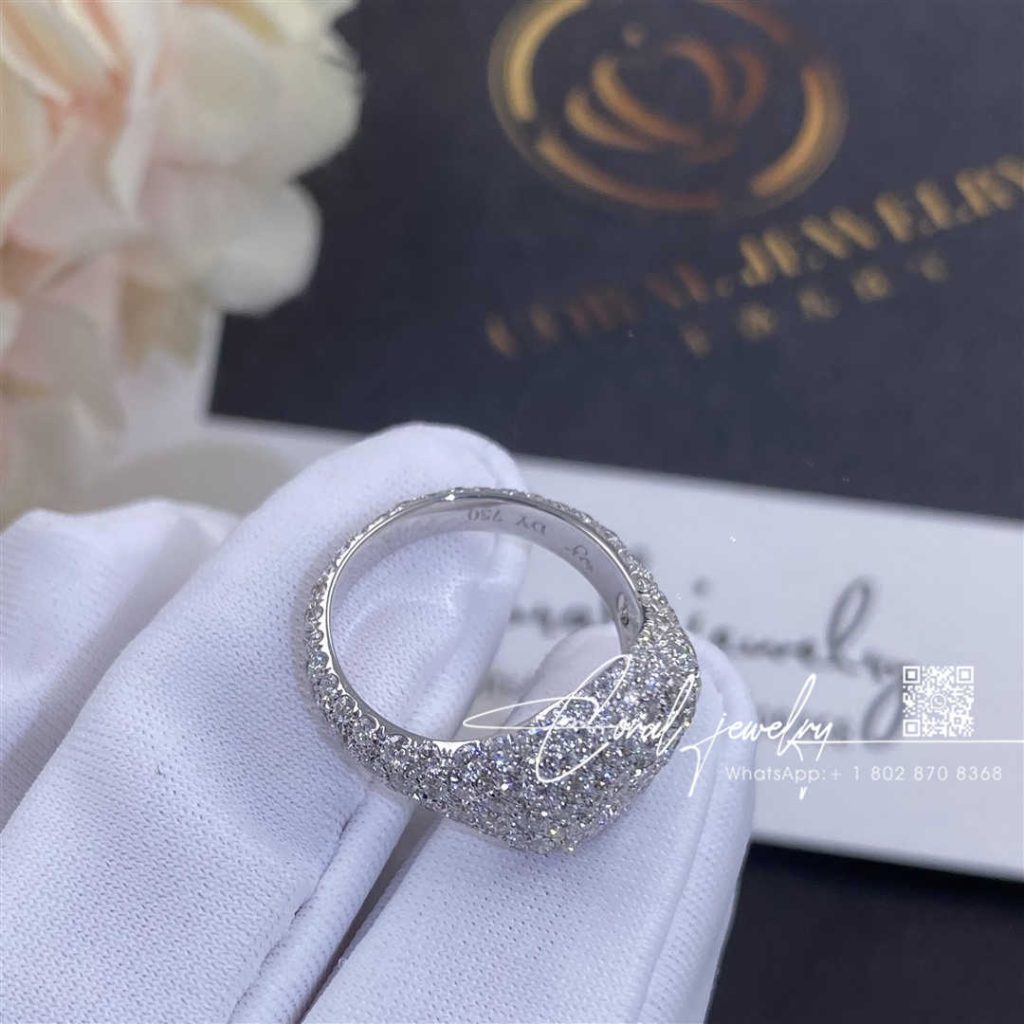 David Yurman Pavé Pinky Ring In 18k White Gold With Diamonds (4)