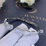 Garrard Fanfare Diamond And Mother Of Pearl Bangle In 18ct White Gold (18)