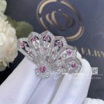 Garrard Fanfare Symphony Diamond And Pink Tourmaline Ring In 18ct White Gold With Pink Opal (11)