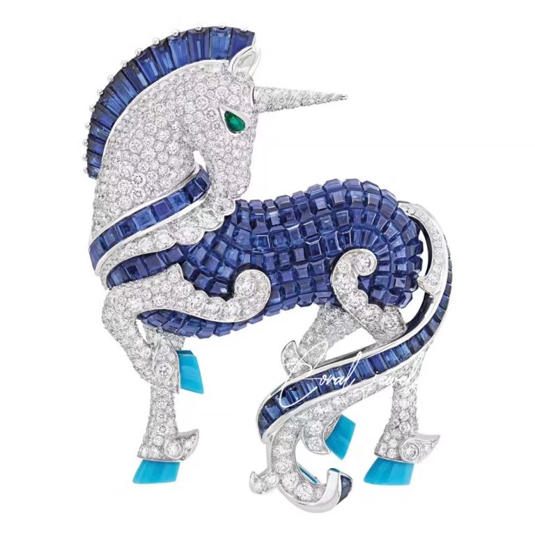 Van Cleef & Arpels L’arche De Noé Licorne Unicorn Brooch (1)