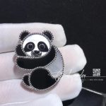 Van Cleef & Arpels Lucky Animals Panda Clip White Gold, Mother Of Pearl, Onyx Vcarp5li00 (19)