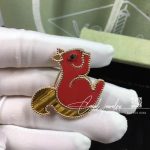 Van Cleef & Arpels Lucky Animals Squirrel Clip Rose Gold, Carnelian, Onyx, Tiger Eye Vcarp2at00 (14)