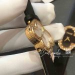 Van Cleef & Arpels Alhambra Watch, Medium Model Yellow Gold, Diamond, Onyx Vcarn5hz00 (5)