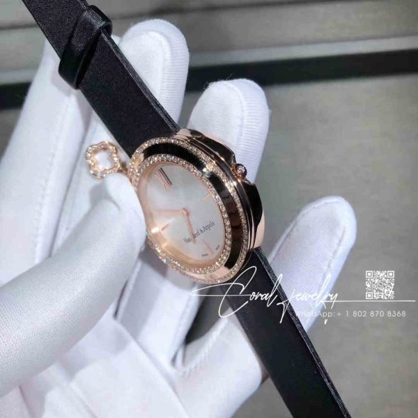 Van Cleef & Arpels Charms Watch, 25 Mm Rose Gold, Diamond Vcaro29800 (2)