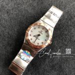 Replica Omega Constellation 27mm Quartz Rose Gold Bezel Mother Of Pearl Dial 123.20.27.60.05 (9)