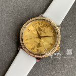 Replica Omega De Ville Prestige 32 Yellow Gold Diamond Bezel Yellow Dial 424.22.33.20.55 (8)