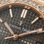 Replica Audemars Piguet Royal Oak Lady 33mm 8f Rg & Diamond Brown Dial Swiss Quartz (4)