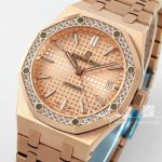 Replica Audemars Piguet Royal Oak Lady 33mm 8f Rg & Diamond Champagne Dial Swiss Quartz (3)